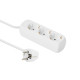 MicroConnect 3-way Schuko Socket 1.8M White Référence: GRU003W