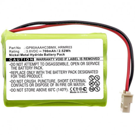 CoreParts Battery for Motorola Babyphone Reference: W125819652