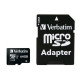 Verbatim 64 GB SD Micro (SDXC) Class 10 Référence: 44084