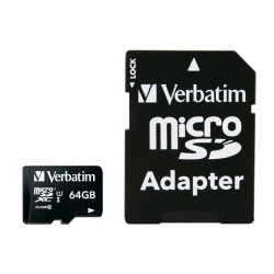 Verbatim 64 GB SD Micro (SDXC) Class 10 Référence: 44084