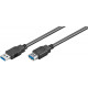 MicroConnect USB3.0 A-A 0.5m M-F Reference: USB3.0AAF05B