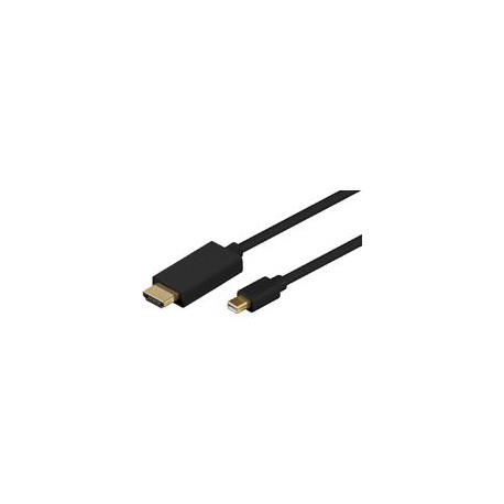 MicroConnect Mini Displayport-HDMI M-M 1m Ref: MDPHDMI1B-4K