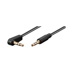 MicroConnect 3.5mm jack Cable 0,5m M-M 90° Ref: AUDLL05A