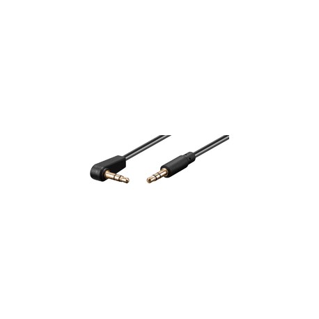 MicroConnect 3.5mm jack Cable 0,5m M-M 90° Ref: AUDLL05A