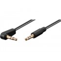 MicroConnect 3.5mm jack Cable 0,5m M-M 90° Ref: AUDLL05A