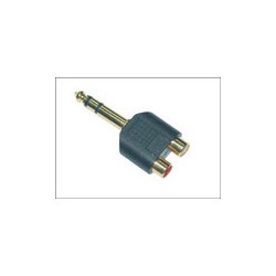 MicroConnect Adapter 6.3mm - 2XRCA M-F Ref: AUDANH