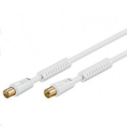 MicroConnect Coax M-F 10m White 75 Ohm Reference: COAX010WHQ