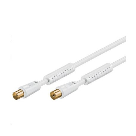 MicroConnect Coax M-F 10m White 75 Ohm Reference: COAX010WHQ