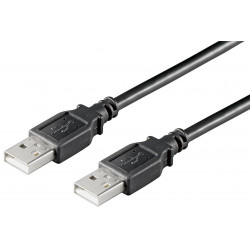 MicroConnect USB2.0 A-A 0,5m M-M, Black Reference: USBAA05B