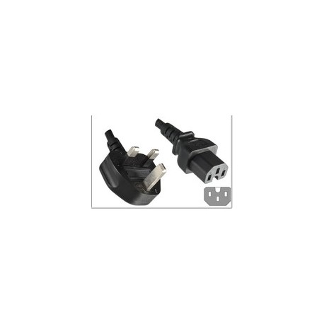 MicroConnect Power Cord UK - C15 2m Black Ref: PE090420C15