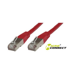 MicroConnect S/FTP CAT6 0.5m Red LSZH Reference: SSTP6005R