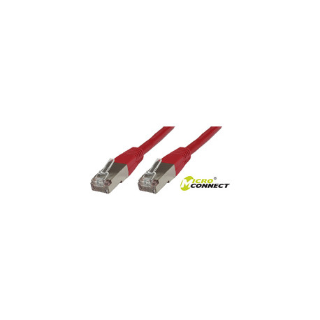 MicroConnect S/FTP CAT6 0.5m Red LSZH Reference: SSTP6005R