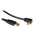 MicroConnect USB2.0 A-B 1.8m M-M, Black Reference: USBAB2ANGLED2