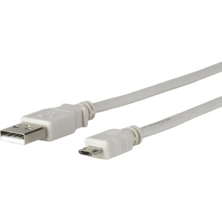 MicroConnect Micro USB Cable, Grey, 5m Reference: USBABMICRO5G