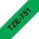 Brother LABEL 24MM BLACK N GREEN Référence: TZE-751
