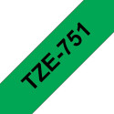 Brother LABEL 24MM BLACK N GREEN Référence: TZE-751