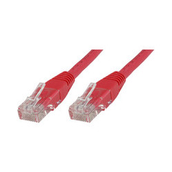 MicroConnect U/UTP CAT6 0.5M Red PVC Reference: B-UTP6005R