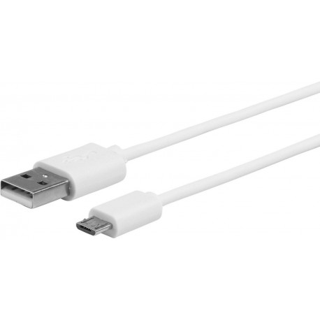 eSTUFF MicroUSB Cable 1m White Reference: ES603007