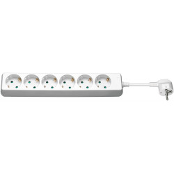 MicroConnect 6-way Schuko Socket 5M White Reference: W128241817