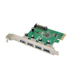 MicroConnect USB 3.0 4 port PCIe card Reference: MC-USB3.0-T4B