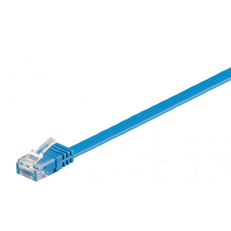 MicroConnect U/UTP CAT6 1M Blue Flat Reference: V-UTP601B-FLAT