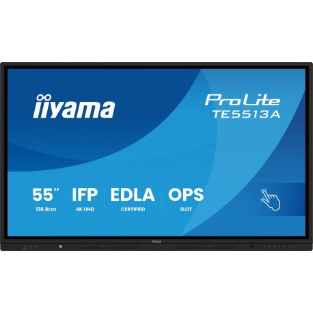 iiyama 55 IFP, 3840x2160, IR 40TP, Référence: W129043658