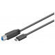 MicroConnect USB-C to USB3.0 B Cable, 1m Reference: USB3.1CB1