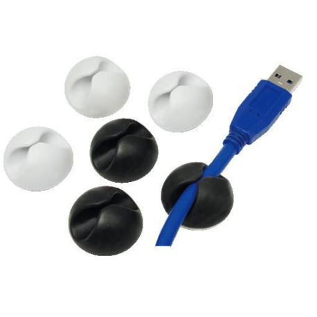LogiLink Cable organiser set, 6 pcs., Référence: KAB0009