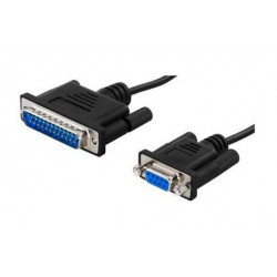 MicroConnect Serial Cable DB9-DB25 1,8M Reference: W126483579