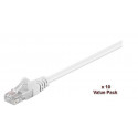 MicroConnect U/UTP CAT5e 0.5m White10 Pack Reference: V-UTP5005WVP