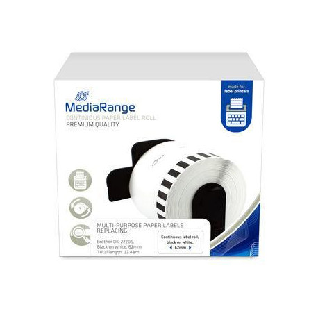 MediaRange Continuous Paper Label, For Référence: W128291489