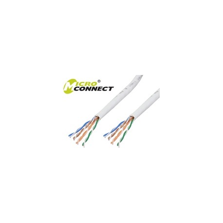 MicroConnect U/UTP CAT6 100m, Grey, PVC Ref: KAB004-100C