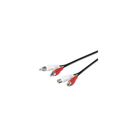 MicroConnect 2xRCA - 2xRCA 2,5m M-F Ref: AUDCH3