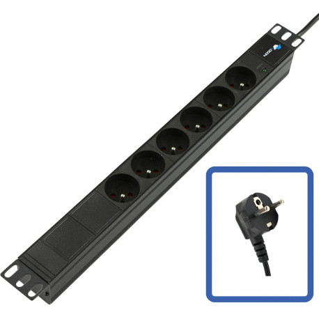 Lanview POWER STRIP 19 - 6 WAYS - 1U Référence: W128318533