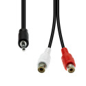 ProXtend 3-Pin to 2 x RCA Cable M-F Reference: W128365905