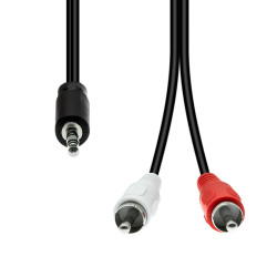 ProXtend 3-Pin to 2 x RCA Cable M-M Reference: W128365913
