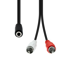 ProXtend 3-Pin to 2 x RCA Cable F-M Reference: W128365944