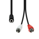 ProXtend 3-Pin to 2 x RCA Cable F-M Reference: W128365944