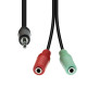 ProXtend 4-Pin to 2x 3-Pin Cable M-F Reference: W128365951