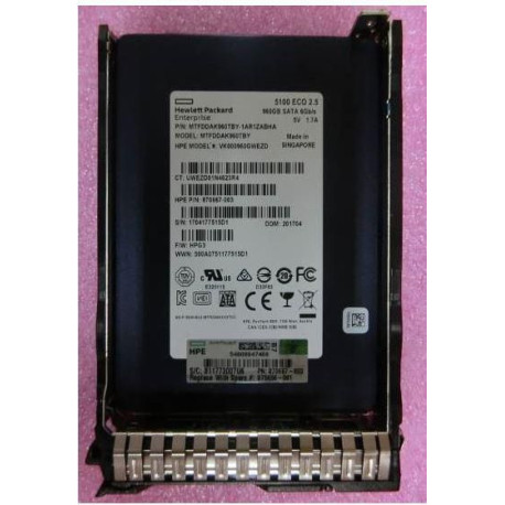 Hewlett Packard Enterprise 960GB SATA 6G SFF RI DS SSD Reference: 875656-001