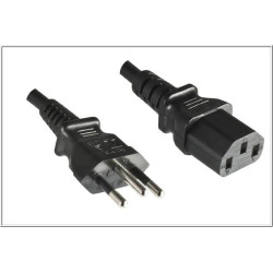 MicroConnect Power Cord Brazil to C13 1.8m Référence: PE010418BRAZIL