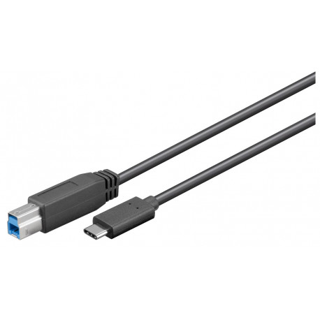 MicroConnect USB-C to USB3.0 B Cable, 3m Reference: W127021088