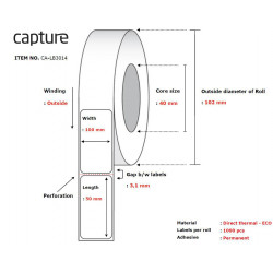 Capture Label 100x50, Core 40, Reference: CA-LB3014