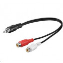 MicroConnect RCA - 2xRCA 0,20m M-F Reference: AUDC02