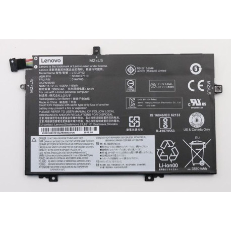 Lenovo Battery Internal 3C 45WH LI Référence: 5B10W13896