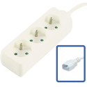 MicroConnect 3-way Power Strip French Type Référence: W129330855