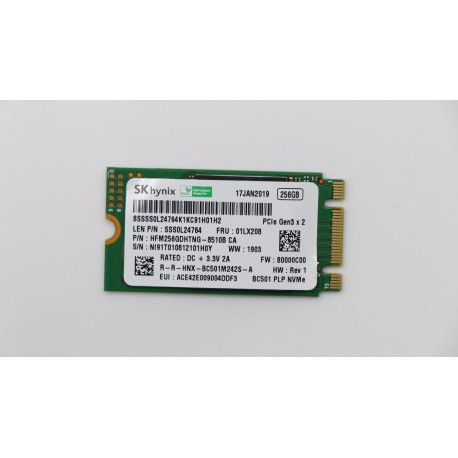Lenovo 256GB M.2 PCIe NVMe Solid Référence: W125629813
