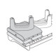 Zebra TC53/TC58 CRADLE CUP, 1 USER Référence: W127015560