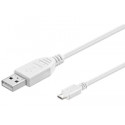 MicroConnect USB A - Micro USB B 5P 1,8m Reference: USBABMICRO18W