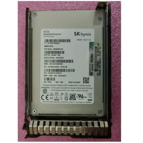 Hewlett Packard Enterprise 480GB 6G SATA SFF RI SC SSD Reference: 872889-001